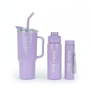 xoblin 1200ml motivational tumbler with straw & handle | large sipper bottle for gym, office, travel & sports – purple (pack of 1)