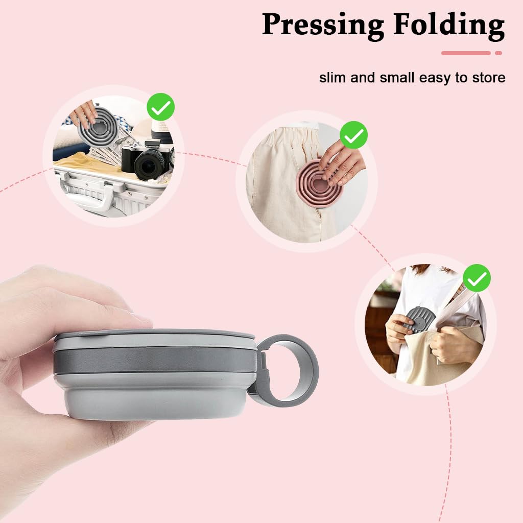 silicone collapsible travel cup with lid | 200ml reusable folding water cup – hot & cold drinks – pack of 1 silicone collapsible travel cup with lid | 200ml reusable folding water cup – hot & cold drinks – pack of 1