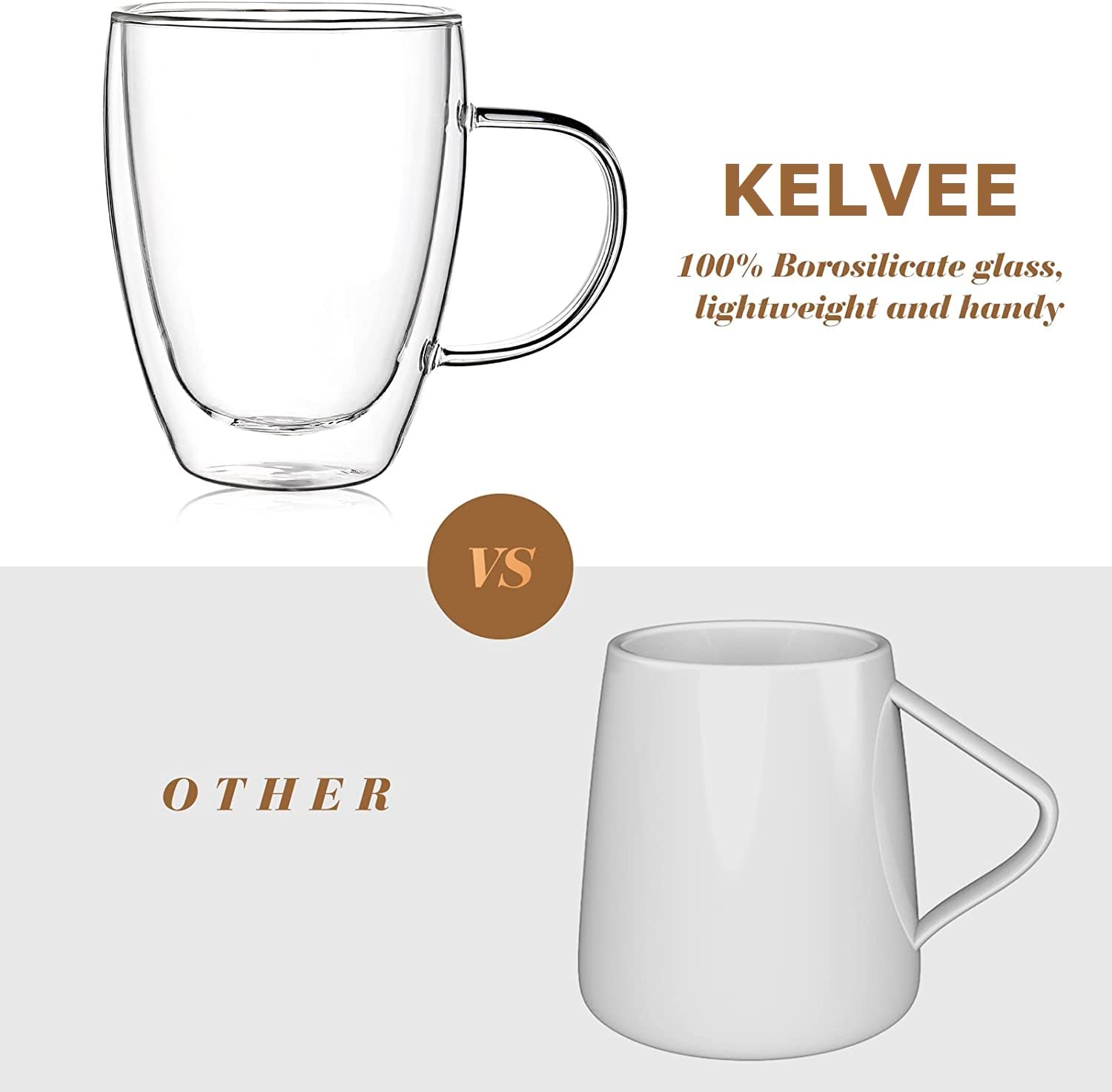 350ml double walled glass coffee mug โ | insulated transparent tea cup with handle | hot & cold drink mug | premium borosilicate glass | microwave safe (set of 1) 350ml double walled glass coffee mug โ | insulated transparent tea cup with handle | hot & cold drink mug | premium borosilicate glass | microwave safe (set of 1)