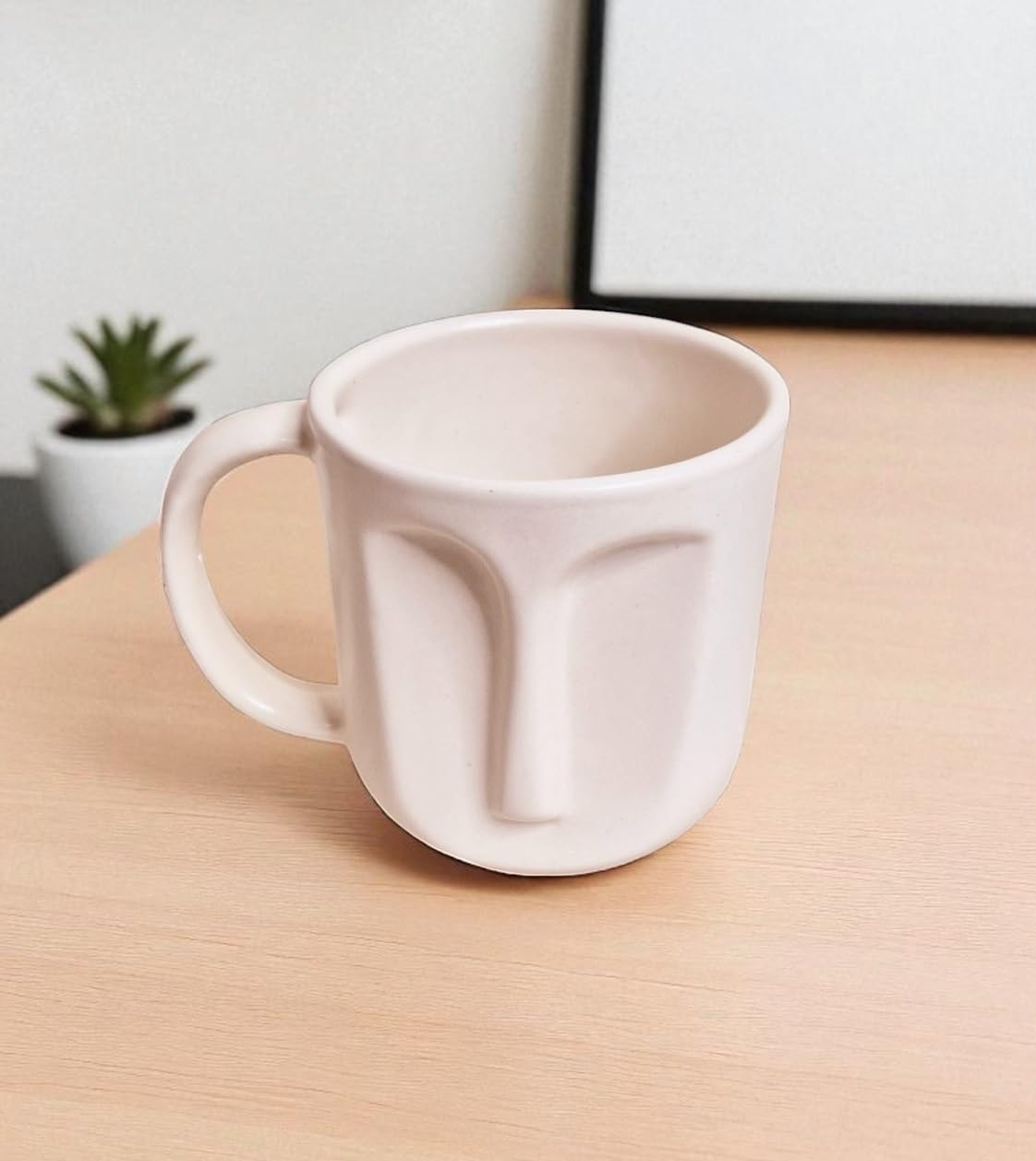 ๐ญ minimal face ceramic coffee mug | 250ml | sculpted art mug | sipistryz ๐ญ minimal face ceramic coffee mug | 250ml | sculpted art mug | sipistryz